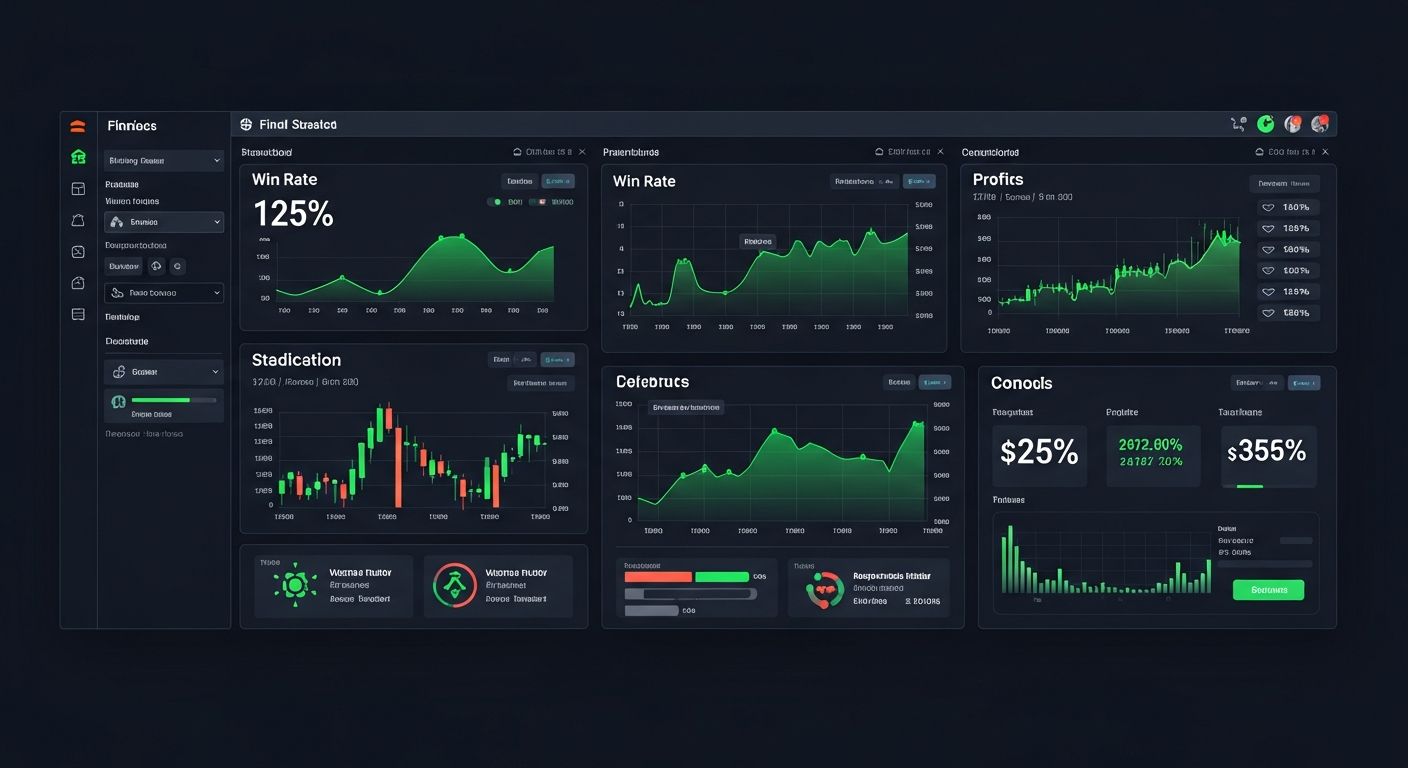 Polymarket Analytics Dashboard - Dark theme research interface